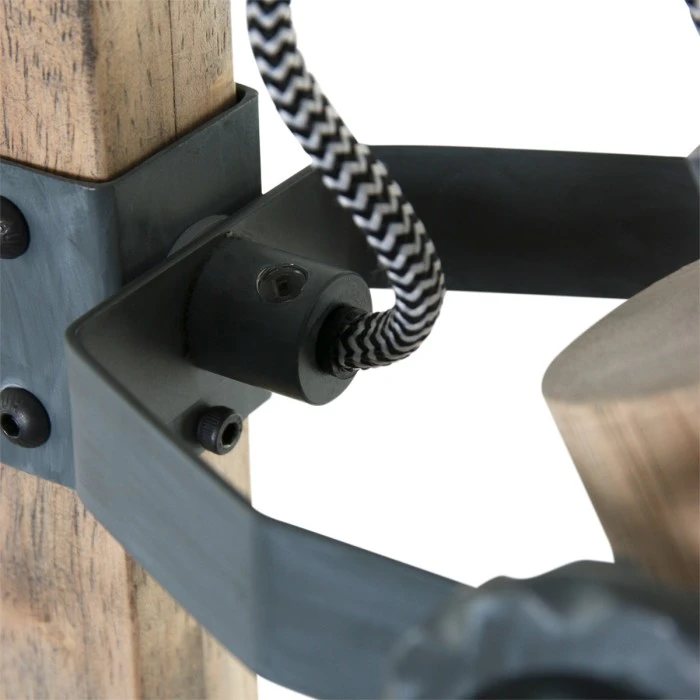 Steinhauer Gearwood Tischleuchte Grau, Holz hell, 1-flammig 7 Steinhauer Gearwood Tischleuchte Grau, Holz hell, 1-flammig – Bild 5