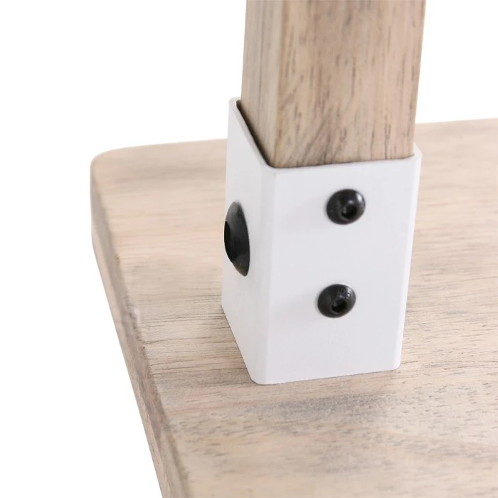 Steinhauer Gearwood Tischleuchte Weiß, Holz dunkel, 1-flammig 11 Steinhauer Gearwood Tischleuchte Weiß, Holz dunkel, 1-flammig – Bild 9