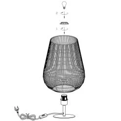 Steinhauer Gloom Tischleuchte Schwarz, 1-flammig -Günstiges Tischlampen Geschäft steinhauer gloom tischleuchte 3002zw 4