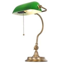 Steinhauer Mexlite Bankerlampe Bronze, 1-flammig -Günstiges Tischlampen Geschäft steinhauer mexlite bankerlampe 7733br 1