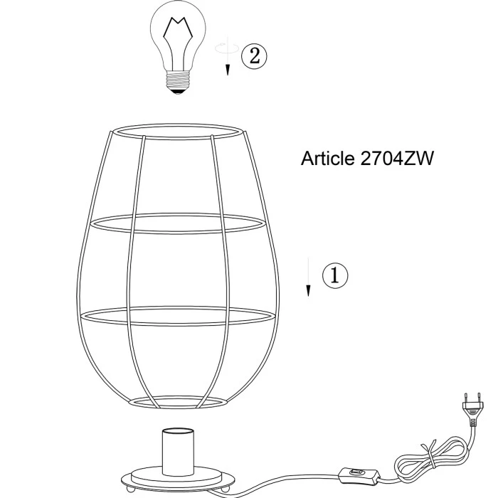 Steinhauer Minimalics Tischleuchte Schwarz, 1-flammig 9 Steinhauer Minimalics Tischleuchte Schwarz, 1-flammig – Bild 7