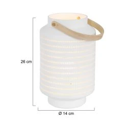 Steinhauer Porcelain Tischleuchte Weiß, 1-flammig -Günstiges Tischlampen Geschäft steinhauer porcelain tischleuchte 3058w 9