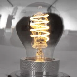 Steinhauer Reflexion Tischleuchte Schwarz, Grau, 1-flammig -Günstiges Tischlampen Geschäft steinhauer reflexion tischleuchte 2681zw 10