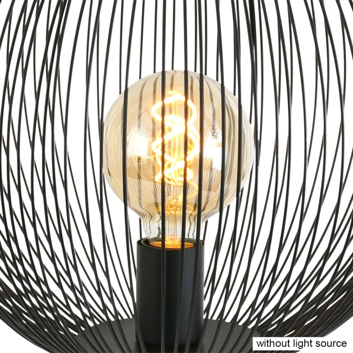 Steinhauer Spoetnik Tischleuchte Schwarz, Holz dunkel, 1-flammig 13 Steinhauer Spoetnik Tischleuchte Schwarz, Holz dunkel, 1-flammig – Bild 11