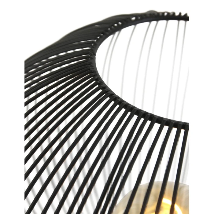 Steinhauer Spoetnik Tischleuchte Schwarz, Holz dunkel, 1-flammig 8 Steinhauer Spoetnik Tischleuchte Schwarz, Holz dunkel, 1-flammig – Bild 6