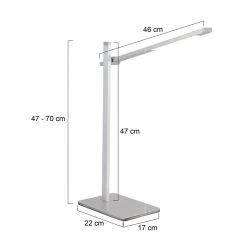 Steinhauer Stekk Tischleuchte LED Edelstahl, Weiß, 1-flammig -Günstiges Tischlampen Geschäft steinhauer stekk tischleuchte 2689st 6