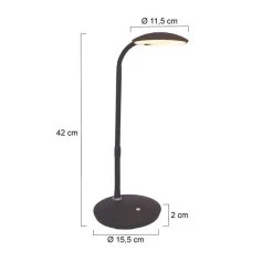 Steinhauer Zenith Tischleuchte LED Schwarz, 1-flammig -Günstiges Tischlampen Geschäft steinhauer zenith tischleuchte 1470zw 6