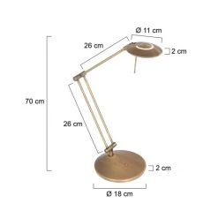 Steinhauer Zodiac Tischleuchte LED Bronze, 4-flammig 20 Steinhauer Zodiac Tischleuchte LED Bronze, 4-flammig -Günstiges Tischlampen Geschäft steinhauer zodiac tischleuchte 2109br 8