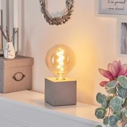 Hofstein Stettler Tischleuchte Grau, 1-flammig -Günstiges Tischlampen Geschäft stettler tischleuchte h3569641 6