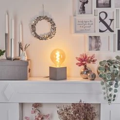 Hofstein Stettler Tischleuchte Grau, 1-flammig -Günstiges Tischlampen Geschäft stettler tischleuchte h3569641 8