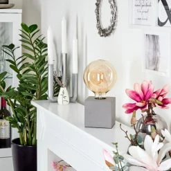 Hofstein Stettler Tischleuchte Grau, 1-flammig -Günstiges Tischlampen Geschäft stettler tischleuchte h3569641 9