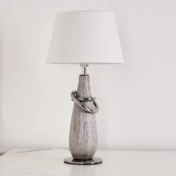 Hofstein Stilli Tischleuchte Silber, 1-flammig 25 Hofstein Stilli Tischleuchte Silber, 1-flammig -Günstiges Tischlampen Geschäft stilli tischleuchte h3284513 do1 8