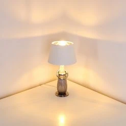 Hofstein Stilli Tischleuchte Silber, 1-flammig 26 Hofstein Stilli Tischleuchte Silber, 1-flammig -Günstiges Tischlampen Geschäft stilli tischleuchte h3284513 do1 9