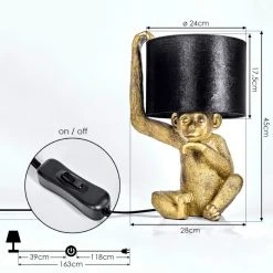 Hofstein Suardi Tischleuchte Gold, 1-flammig 15 Hofstein Suardi Tischleuchte Gold, 1-flammig -Günstiges Tischlampen Geschäft suardi tischleuchte h3575253 3