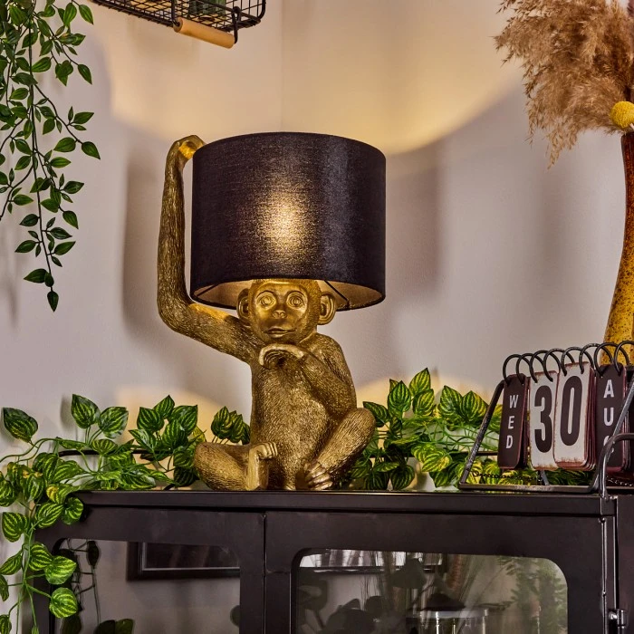 Hofstein Suardi Tischleuchte Gold, 1-flammig 11 Hofstein Suardi Tischleuchte Gold, 1-flammig – Bild 9