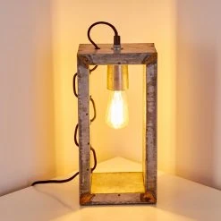 Hofstein Süderhaff Tischleuchte Grau, 1-flammig -Günstiges Tischlampen Geschäft suederhaff tischleuchte h3290187 do1 3