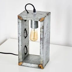 Hofstein Süderhaff Tischleuchte Grau, 1-flammig -Günstiges Tischlampen Geschäft suederhaff tischleuchte h3290187 do1 8