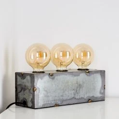 Hofstein Süderhaff Tischleuchte Grau, 3-flammig -Günstiges Tischlampen Geschäft suederhaff tischleuchte h3361801 5