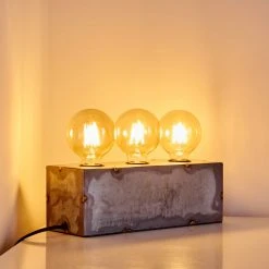 Hofstein Süderhaff Tischleuchte Grau, 3-flammig -Günstiges Tischlampen Geschäft suederhaff tischleuchte h3361801 6