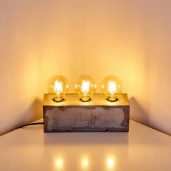 Hofstein Süderhaff Tischleuchte Grau, 3-flammig -Günstiges Tischlampen Geschäft suederhaff tischleuchte h3361801 7