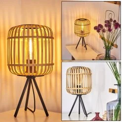 Hofstein Sukhothai Tischleuchte Schwarz, 1-flammig