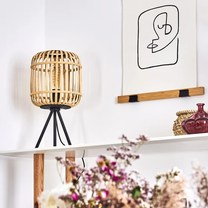 Hofstein Sukhothai Tischleuchte Schwarz, 1-flammig 16 Hofstein Sukhothai Tischleuchte Schwarz, 1-flammig – Bild 14