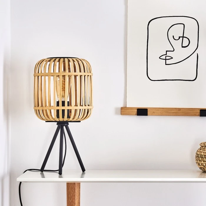 Hofstein Sukhothai Tischleuchte Schwarz, 1-flammig 11 Hofstein Sukhothai Tischleuchte Schwarz, 1-flammig – Bild 9