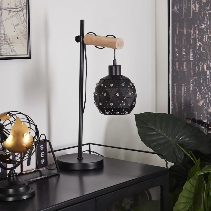 Hofstein Sunasau Tischleuchte Schwarz, Naturfarben, 1-flammig 14 Hofstein Sunasau Tischleuchte Schwarz, Naturfarben, 1-flammig – Bild 12