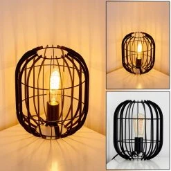 Hofstein Svensbyn Tischleuchte Schwarz, 1-flammig