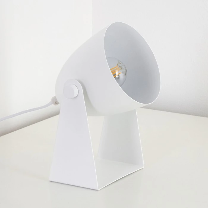 Hofstein Takeda Tischleuchte Weiß, 1-flammig 6 Hofstein Takeda Tischleuchte Weiß, 1-flammig – Bild 4