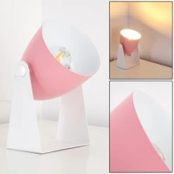 Hofstein Takeda Tischleuchte Weiß, 1-flammig