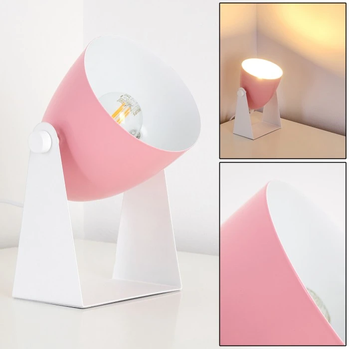 Hofstein Takeda Tischleuchte Weiß, 1-flammig 3 Hofstein Takeda Tischleuchte Weiß, 1-flammig