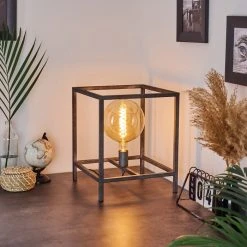 Hofstein Takoi Tischleuchte Altsilber, 1-flammig