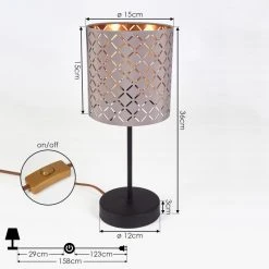 Hofstein Tallaboa Tischleuchte Schwarz, 1-flammig -Günstiges Tischlampen Geschäft tallaboa tischleuchte h3569603 3