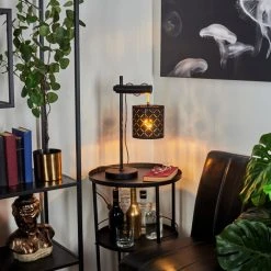 Hofstein Tallaboa Tischleuchte Schwarz, Braun, 1-flammig -Günstiges Tischlampen Geschäft tallaboa tischleuchte h3610961 8