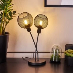 Hofstein Tambo Tischleuchte Schwarz, 2-flammig -Günstiges Tischlampen Geschäft tambo tischleuchte h3397879 10