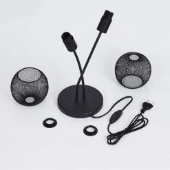 Hofstein Tambo Tischleuchte Schwarz, 2-flammig -Günstiges Tischlampen Geschäft tambo tischleuchte h3397879 4