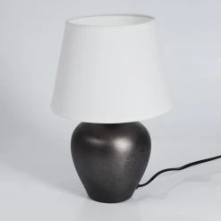 Hofstein Tapona Tischleuchte Nickel-Matt, Dunkelbraun, 1-flammig 20 Hofstein Tapona Tischleuchte Nickel-Matt, Dunkelbraun, 1-flammig -Günstiges Tischlampen Geschäft tapona tischleuchte h3453407 7