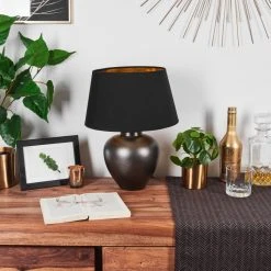 Hofstein Tapona Tischleuchte Anthrazit, 1-flammig 23 Hofstein Tapona Tischleuchte Anthrazit, 1-flammig -Günstiges Tischlampen Geschäft tapona tischleuchte h3536155 10