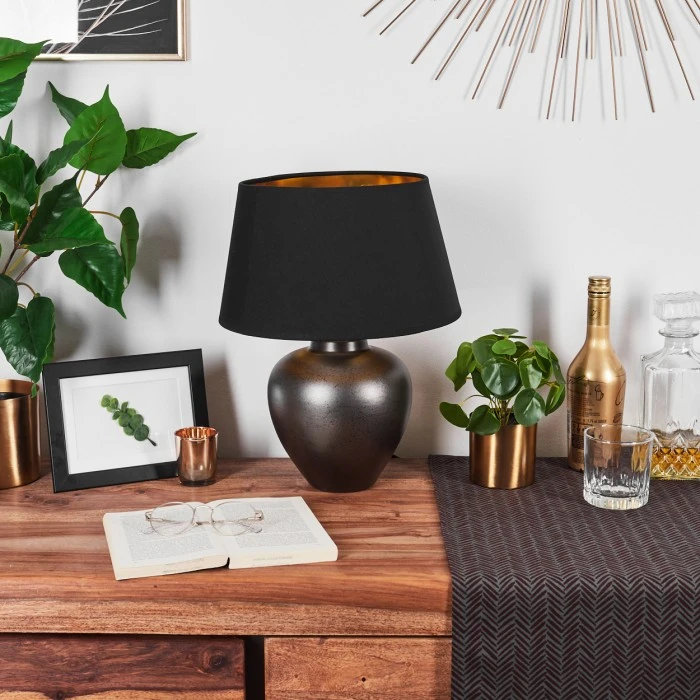 Hofstein Tapona Tischleuchte Anthrazit, 1-flammig 13 Hofstein Tapona Tischleuchte Anthrazit, 1-flammig – Bild 11