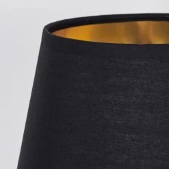 Hofstein Tapona Tischleuchte Nickel-Matt, Dunkelbraun, 1-flammig -Günstiges Tischlampen Geschäft tapona tischleuchte h3536773 3