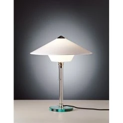 Tecnolumen Wagenfeld WG 28 Tischleuchte Nickel-Matt, Transparent, Klar, 1-flammig -Günstiges Tischlampen Geschäft tecnolumen wagenfeld wg 28 tischleuchte wg 28 2