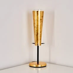 Hofstein Tegna Tischleuchte Schwarz-Gold, 1-flammig -Günstiges Tischlampen Geschäft tegna tischleuchte h3288481 do1 11