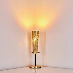 Hofstein Tegna Tischleuchte Schwarz-Gold, 1-flammig -Günstiges Tischlampen Geschäft tegna tischleuchte h3288481 do1 7