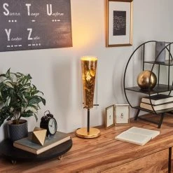 Hofstein Tegna Tischleuchte Schwarz, Gold, 1-flammig -Günstiges Tischlampen Geschäft tegna tischleuchte h3575420 6