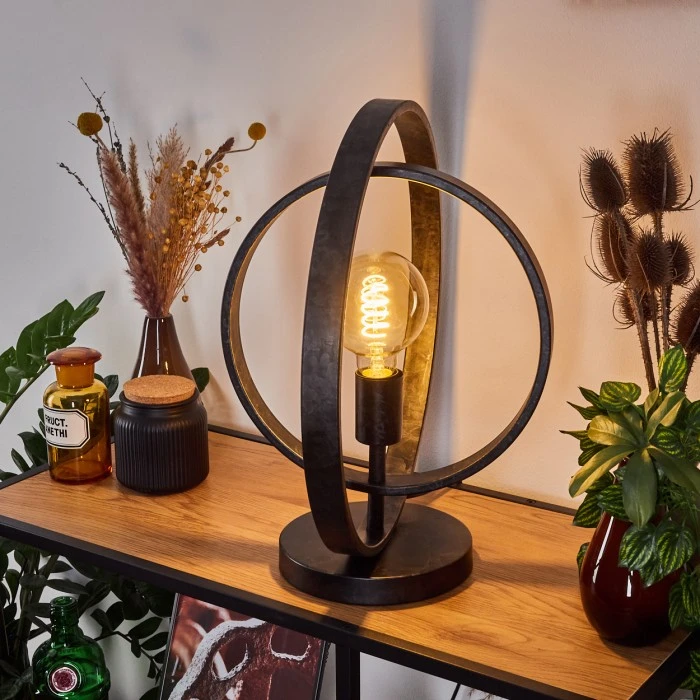 Hofstein Tercel Tischleuchte Schwarz, 1-flammig 13 Hofstein Tercel Tischleuchte Schwarz, 1-flammig – Bild 11