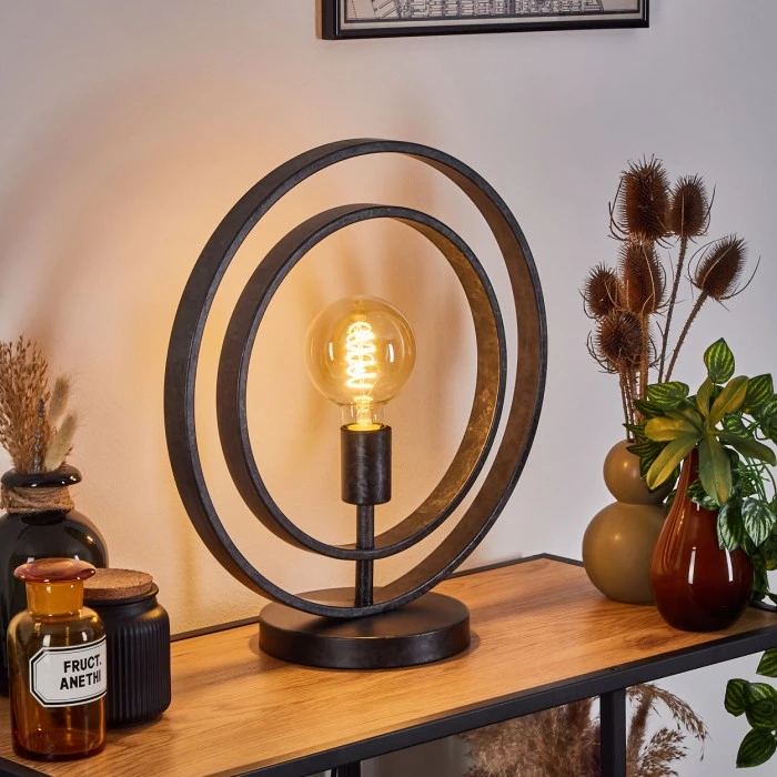 Hofstein Tercel Tischleuchte Schwarz, 1-flammig 11 Hofstein Tercel Tischleuchte Schwarz, 1-flammig – Bild 9