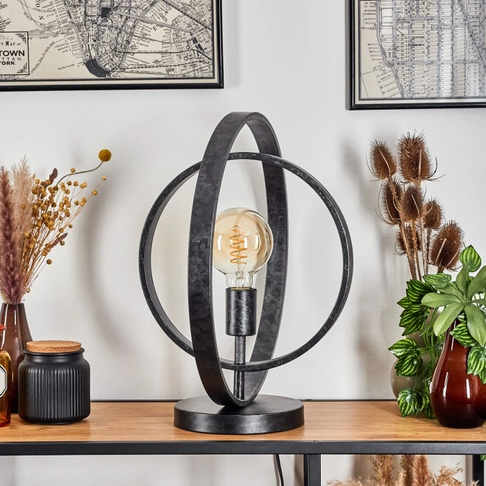 Hofstein Tercel Tischleuchte Schwarz, 1-flammig 12 Hofstein Tercel Tischleuchte Schwarz, 1-flammig – Bild 10