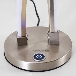 Hofstein Tervo Tischleuchte LED Nickel-Matt, 2-flammig -Günstiges Tischlampen Geschäft tervo tischleuchte h3111116 do1 8