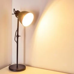 Hofstein Timola Tischleuchte Schwarz, 1-flammig -Günstiges Tischlampen Geschäft timola tischleuchte h3161494 do1 2